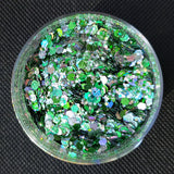 Green Peppermint Holographic Chunky Glitter Mix