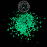 Opal Glow in the Dark Glitter, Color Shift, Chunky Glitter