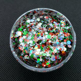 Christmas Eve, Chunky Mix, Holographic, Metallic, Resin Fillers, Nail deco