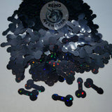 Black Holographic Dot Penis