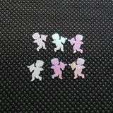 Cupid Sequins, White Iridescent, Color shifting