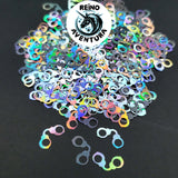 Handcuffs Holographic Glitter Shapes, Resin Fillers, Tumbler, Nails