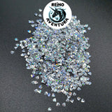 Silver 3D Diamonds Holographic