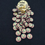 Jack O'lantern 10mm Fimo Clay Slices