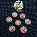Jack O'lantern 10mm Fimo Clay Slices