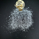 Silver Honeycomb 3D Texture Chunky Metallic Mix