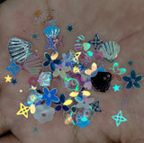 Mermaid Seashells Iridescent Mix