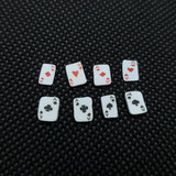 Playing Cards, Poker Of Aces, Clay Sprinkles, Fimo Slices, Embellishments, Nail Deco, Resin Fillers