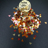 Fall Season Mouse Head Metallic Glitter Shapes