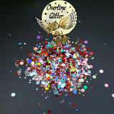 Red Peppermint Holographic Chunky Glitter Mix