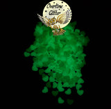 Glow In The Dark Hearts Fimo Clay Slices