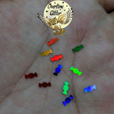 Christmas Candy Holographic Glitter Shapes