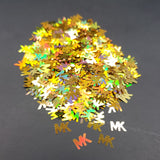 MK Gold Holographic Glitter Shapes, Resin Fillers