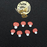 Mini Mushrooms Clay Sprinkles Resin Fillers