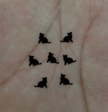 Black Cat Glitter Shapes