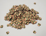 Mini Hamburger Cat, Clay Sprinkles, Fimo Slices, Embellishments, Nail Deco, Resin Fillers