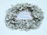 3-4mm Silver Holographic Star