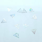 Silver Holographic Deathly Hollows