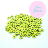 Avocado Slices, Clay Sprinkles, Fimo Slices, Embellishments, Nail Deco, Resin Fillers