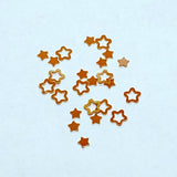 Iridescent Orange Stars, Hallow Stars, Glitter, Chunky Glitter,