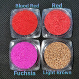 Micro Glass Beads, Opaque, Matte, 0.6-0.8mm, For Nail Decoration, Resin Fillers