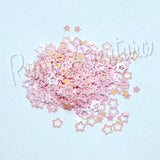 Baby Pink Iridescent Stars