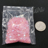 Baby Pink Iridescent Stars