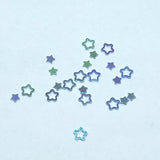 Baby Blue Iridescent  Stars