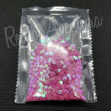3mm Magenta Iridescent  Hearts