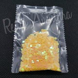 3mm Yellow Iridescent Hearts