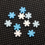 Snowflakes Mix, Clay Sprinkles Fimo Slices