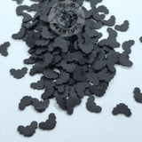 Black Bat, 10mm, Fimo Slices, Clay Sprinkles, Embellishments, Resin Fillers