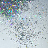 Tinsel Laser Silver, Glitter 0.1 * 0.8mm